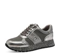 Tamaris Damen Sneaker Low 1-23727-42, Scarpe da Ginnastica Donna, Silver Glam, 39 EU