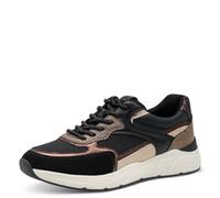 Tamaris Damen Sneaker Low 1-23745-43, Scarpe da Ginnastica Donna, Black Copper, 38 EU