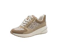 Tamaris Damen Sneaker Low 1-23754-45, Scarpe da Ginnastica Donna, Beige Snake, 37 EU