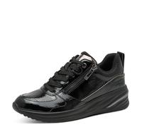Tamaris Damen Sneaker Low 1-23754-45, Scarpe da Ginnastica Donna, Black Patent, 39 EU