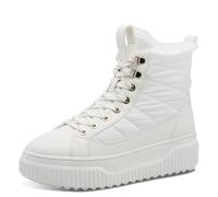 Tamaris Damen WL Lace Boot 1-26277-45, Stivali da Neve Donna, Bianco, 42 EU