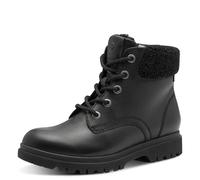 Tamaris Damen WL Lace Boot 1-26299-45, Stivali da Neve Donna, Pelle Nera, 37 EU