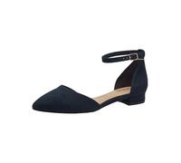 Tamaris Donna Pumps Textil Blockabsatz Vegan, Navy, 41 EU