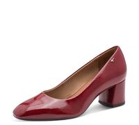 Tamaris Decolleté da Donna con Tacco a Blocco, Rosso (Red Patent), 40