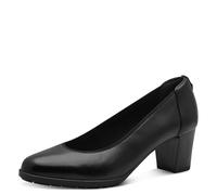 Tamaris décolleté da donna con tacco a cono in pelle nero 42 EU