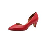 Tamaris décolleté da donna con tacco a cono in pelle rosso 36 EU