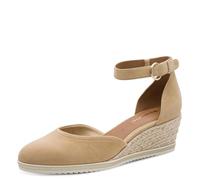 Tamaris Décolleté da donna con zeppa in pelle marrone 37 EU