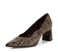 Tamaris Decolleté da Donna Vegan, Black Snake, 37 EU
