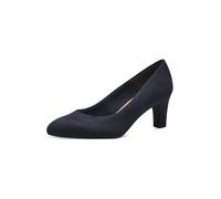 Tamaris Donna Pumps Textil Blockabsatz Vegan, Navy, 37 EU