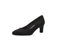 Tamaris Donna Pumps Textil Blockabsatz Vegan, Black, 36 EU