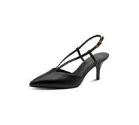 Tamaris décolleté slingback da donna con tacco a spillo in pelle nero 41 EU