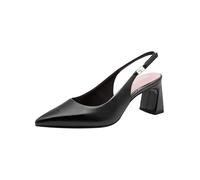 Tamaris décolleté slingback da donna con tacco a blocco nero 37 EU