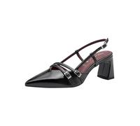 Tamaris décolleté slingback da donna con tacco a blocco nero 38 EU