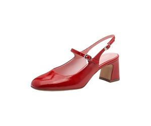 Tamaris décolleté slingback da donna con tacco a blocco rosso 37 EU