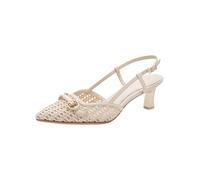 Tamaris décolleté slingback da donna con tacco a spillo beige 37 EU