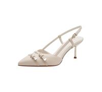 Tamaris décolleté slingback da donna con tacco a spillo beige 37 EU