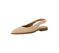 Tamaris décolleté slingback da donna piatto in pelle beige 38 EU