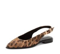 Tamaris décolleté slingback da donna piatto in pelle marrone 41 EU