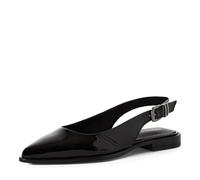 Tamaris décolleté slingback da donna piatto in pelle nero 38 EU