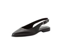 Tamaris décolleté slingback da donna piatto in pelle nero 38 EU