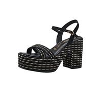 Tamaris Donna 1-1-28034-30, Sandali con Zeppa, Nero Beige, 36 EU