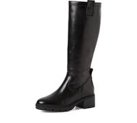 Tamaris Donna 1-25601-43, Stivali ad Altezza Ginocchio, Pelle Nera, 42 EU