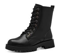 Tamaris - Stivale Stringato Nero con Stampa Animalier - - Shoes - Donna - Nero - 38 EU