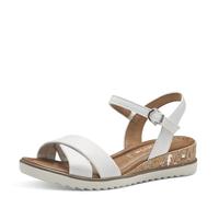 Tamaris Donna 1-28106-42, Sandali con Zeppa, Bianco, 40 EU