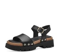 Tamaris Donna 1-28230-42, Sandali Bassi, Pelle Nera, 38 EU