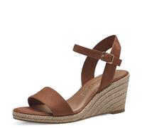 Tamaris Donna 1-28300-42, Sandali con zeppa Donna, Cognac, 39 EU