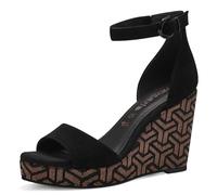 Tamaris Donna 1-28331-42, Sandali con zeppa Donna, Nero, 38 EU