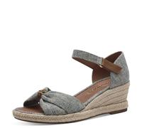 Tamaris Donna 1-28357-42, Sandali con Zeppa, Azzurro, 37 EU