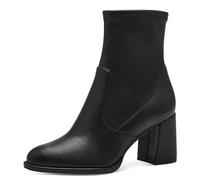 Tamaris Donna Absatzstiefelette Blockabsatz Vegan, Black, 36 EU