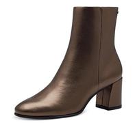 Tamaris Donna Absatzstiefelette Blockabsatz Vegan, Bronce, 39 EU