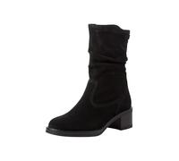 Tamaris Donna Absatzstiefelette Leder Bequem, Black, 36 EU