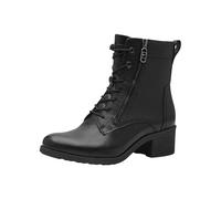 Tamaris Donna Absatzstiefelette Leder Bequem, Black, 37 EU