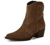 Tamaris Donna Absatzstiefelette Leder Blockabsatz Bequem, Brown, 38 EU