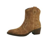 Tamaris Donna Absatzstiefelette Leder Blockabsatz Bequem, Brown, 39 EU
