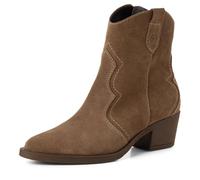 Tamaris Donna Absatzstiefelette Leder Blockabsatz Bequem, Brown, 41 EU