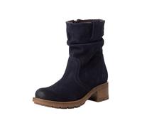 Tamaris Donna Absatzstiefelette Leder Blockabsatz Wechselfußbett, Navy, 40 EU