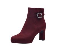 Tamaris Donna Absatzstiefelette Textil Blockabsatz Vegan, Merlot, 40 EU