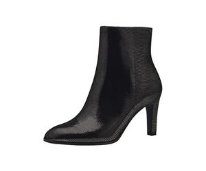 Tamaris Donna Absatzstiefelette Textil Trichterabsatz Vegan, Pewter Structure, 36 EU