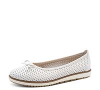 Tamaris Donna ballerina pelle piatta bianco 39 EU