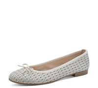 Tamaris Donna ballerina pelle piatta bianco 41 EU
