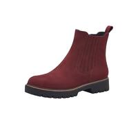 Tamaris Donna Chelsea Leder Bequem, Merlot, 39 EU