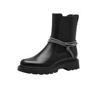 Tamaris Donna Chelsea Vegan, Black/Glam, 39 EU