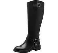 Tamaris Donna Langschaft-Stiefel Bequem, Black, 37 EU