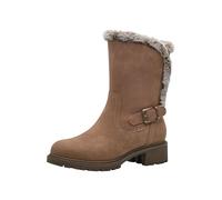 Tamaris Donna Langschaft-Stiefel Blockabsatz Bequem, Camel, 37 EU