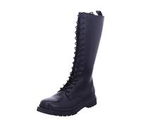 Tamaris Donna Langschaft-Stiefel Blockabsatz Wechselfußbett, Black, 38 EU