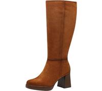 Tamaris Donna Langschaft-Stiefel Leder Bequem, Cognac, 37 EU